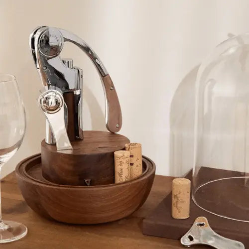 L´Atelier Du Vin | Oeno Motion Groom Wood &amp; Chrome Wine Set L´Atelier Du Vin