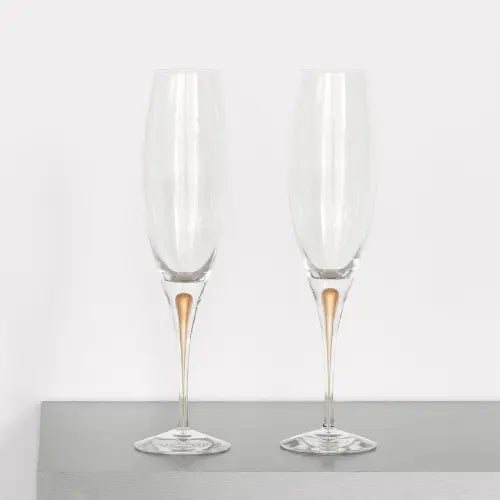 Orrefors | Intermezzo Gold Champagne - Set of 2 Orrefors