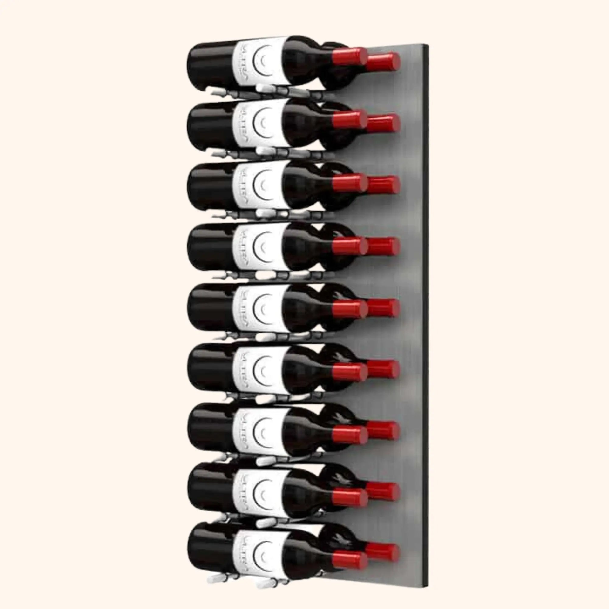 Ultra Wine Racks & Cellars | Fusion HZ Label-Out Wine Wall Alumasteel 3 FT (9 to 27 bottles) Ultra Wine Racks & Cellars