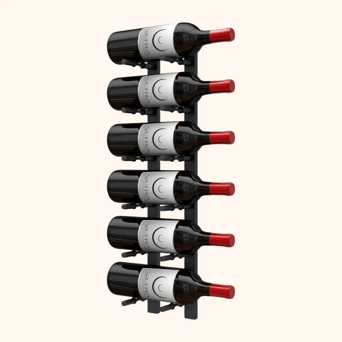 Ultra Wine Racks &amp; Cellars | HZ Wall Rails  2FT Metal Wine Rack Ultra Wine Racks &amp; Cellars