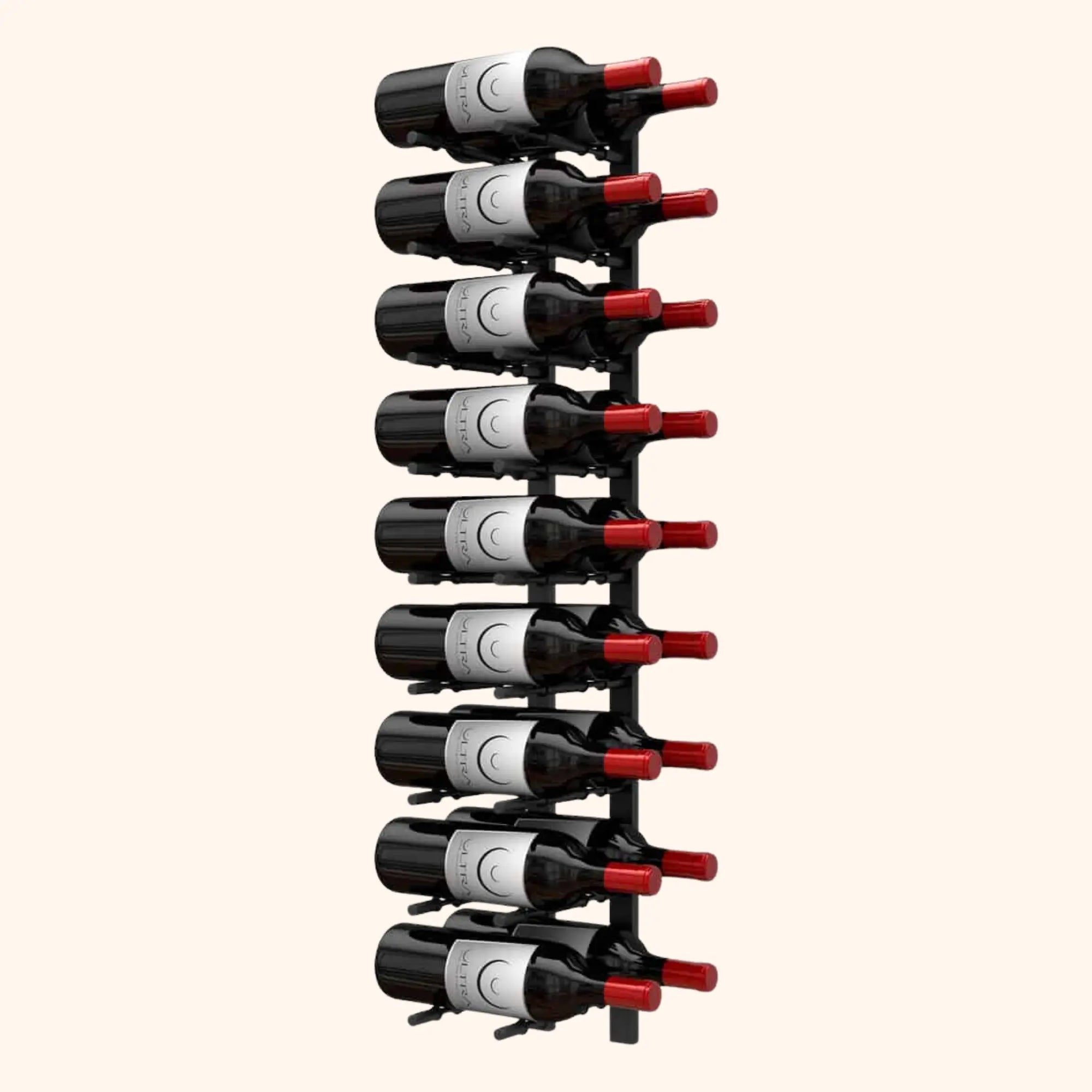 Ultra Wine Racks & Cellars | HZ Wall Rails  3FT Metal Wine Rack Ultra Wine Racks & Cellars