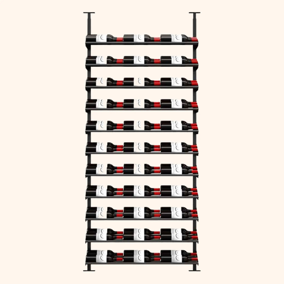 Ultra Wine Racks &amp; Cellars | Showcase Standard Cascade Kits (66-99 Bottles) Ultra Wine Racks &amp; Cellars