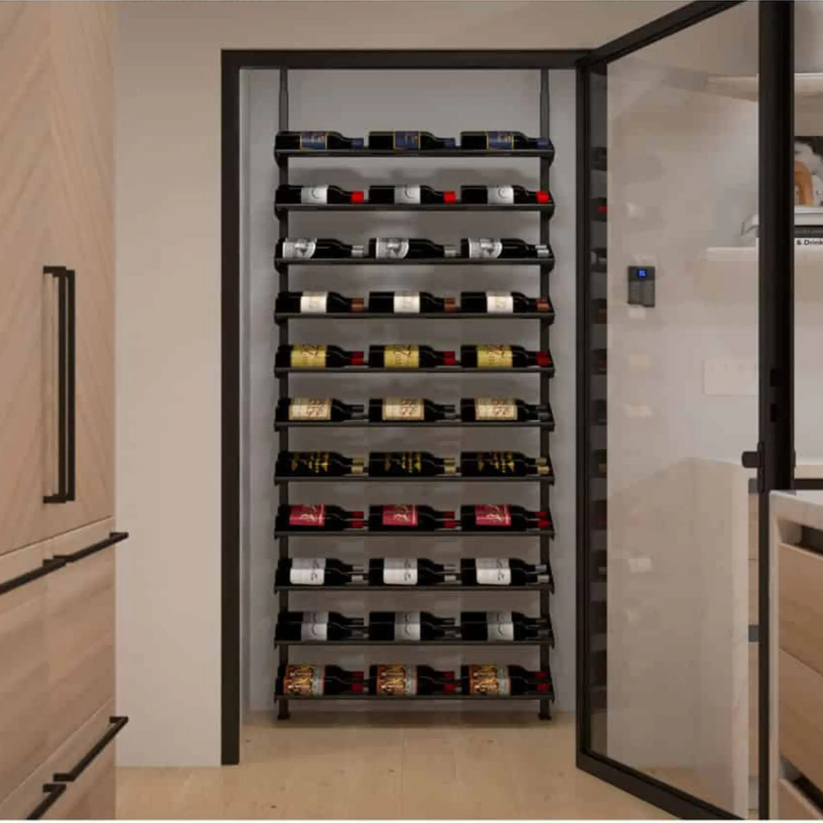 Ultra Wine Racks &amp; Cellars | Showcase Standard Cascade Kits (66-99 Bottles) Ultra Wine Racks &amp; Cellars