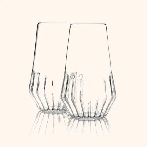 Fight Champagne Flute - Set of 2 - fferrone designer glassware – f f e r r  o n e design